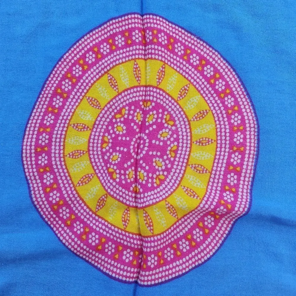 🔺️Blue, Pink, & Yellow Floral Print Scarf/Wrap